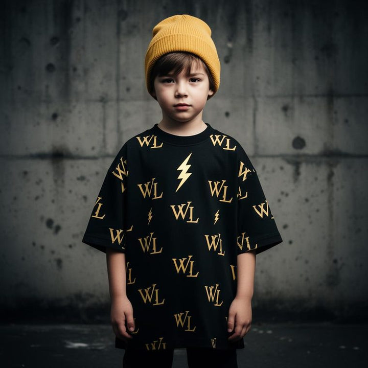 Look 01 — Black Monogram Tee